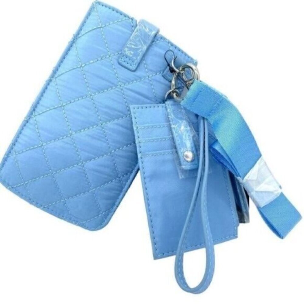 INC International Concepts Women's Blue Ashlii Lanyard Bag Phone Wristlet - Picture 6 of 7